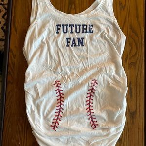 Maternity baseball tank